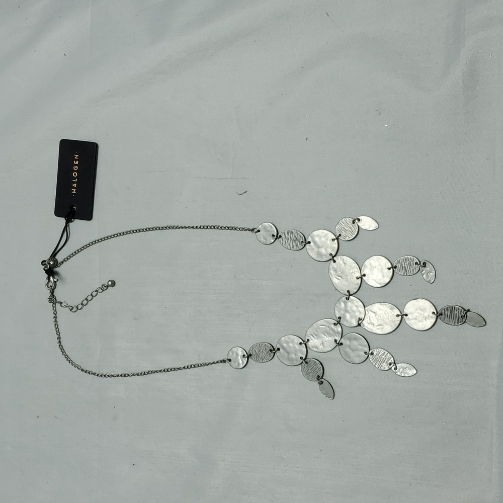 Halogen silver layered necklace - Picture 3 of 5